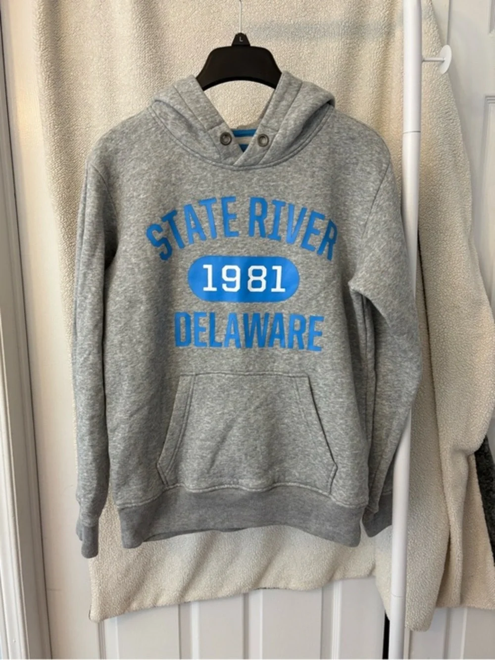 H&M Gray & Blue State River 1981 D
Hoodie Sweatshirt Size 14 Years Cotton - Picture 2 of 12